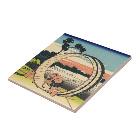 Fujimi Fuji Ansicht-Feld in der Owari Provinz Fliese (Seite)