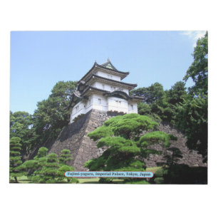 Fujimi-yagura, Kaiserpalast, Tokio, Japan Notizblock
