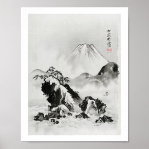 Fujisan (1887) Vintage japanische Abbildung Poster