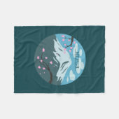 Fujisan Fleecedecke (Vorderseite (Horizontal))
