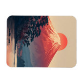 Fujisan im Vintage-Stil Magnet (Horizontal)