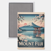 Fujisan Japan Magnet (Vorderseite/Rückseite)