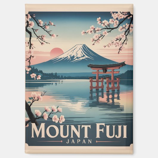 Fujisan Japan Magnet (Vorderseite)