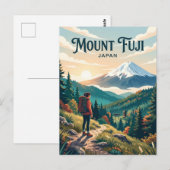Fujisan Japan Postkarte (Vorne/Hinten)