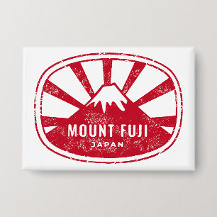 Fujisan Japan Retro  Button