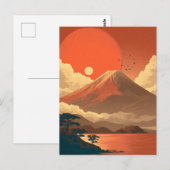 Fujisan Japan vintage Postkarte (Vorne/Hinten)