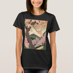 Fujisan Schneeberg Cherry Blossom Phantastisch Jap T-Shirt