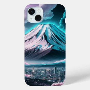 Fujisan über der Stadt in Japan Case-Mate iPhone Hülle