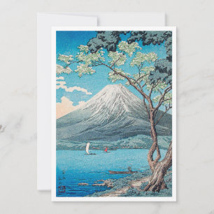 Fujisan vom Lake Yamanaka Druck von H.Takahashi Einladung