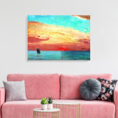 Fujishima Takeji Sunrise über der Ostsee Leinwanddruck (Insitu (Wohnzimmer))