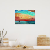 Fujishima Takeji Sunrise über der Ostsee Poster (Küche)