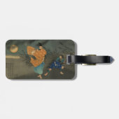 Fujiwara no Yasumasa Plays Flute by Mondlicht 3:3 Gepäckanhänger (Rückseite horizontal)