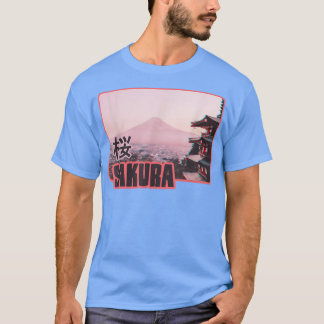 Fujiyama Sakura Cherry Blossom Kunst für japanisch T-Shirt