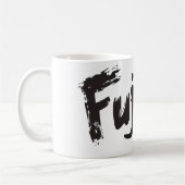 Fujoshi Calligraphy Style Slogan Kaffeetasse (Links)