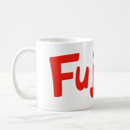 Fujoshi Red Fan Slogan Kaffeetasse (Links)