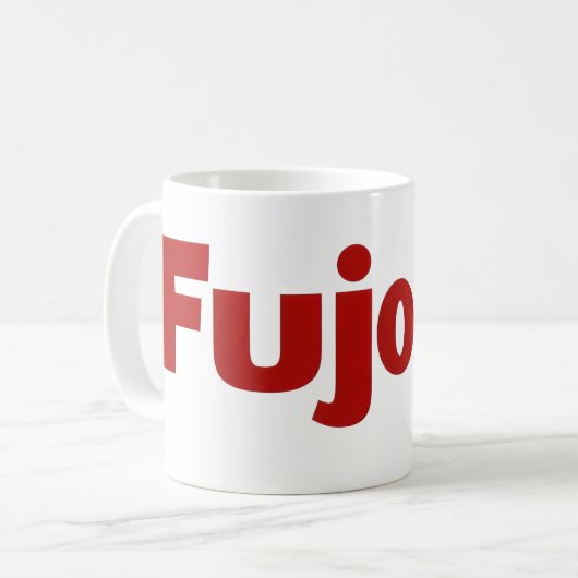 Fujoshi Simple Red Slogan Kaffeetasse (Vorderseite Links)