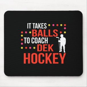 Fuk Dek Hockey Coach Eishockey Lover Coach Mousepad