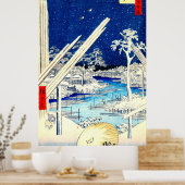 Fukagawa Lumberyard 1856 Poster (Küche)