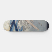 Fukagawa Lumberyards in Snow Vintag Ukiyo-e Skateboard (Horizontal)
