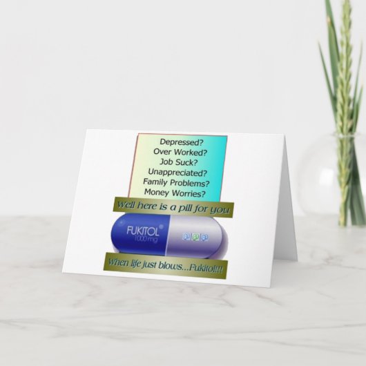 Fukitol, Arbeit ist zum Kotzen, überarbeitet, kein Karte (Vorderseite)