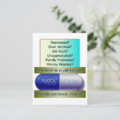 Fukitol, Arbeit ist zum Kotzen, überarbeitet, kein Postkarte (Stehend Vorderseite)