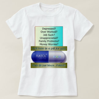 Fukitol, Job ist zum Kotzen, über gearbeitet, T-Shirt