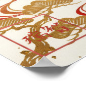 Fuku: Calligraphy "Good Fortune" 260020001 Poster (Ecke)