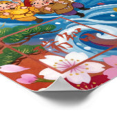 Fuku: Calligraphy "Good Fortune"260020002 Poster (Ecke)