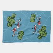 Fuku und Heiwa das Koi Handtuch (Horizontal)