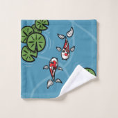 Fuku und Heiwa, das Koi Towel Set (Waschlappen)