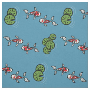 Fuku und Heiwa die Koi Fabric Stoff