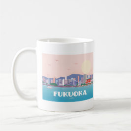 Fukuoka Japan Pastel Travel Kaffeetasse