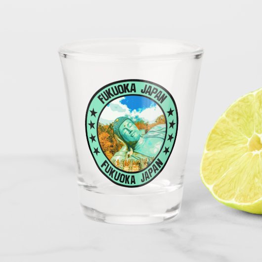 Fukuoka Schnapsglas (Vorderseite)