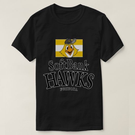 Fukuoka SoftBank Hawks Sticker T-Shirt (Design vorne)