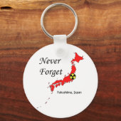 Fukushima, Japan, Nuklearer Desaster Schlüsselanhänger (Vorderseite)