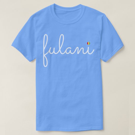 Fula Fulani From Guinea Ancestry Initiation DNA  T-Shirt (Design vorne)