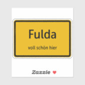 Fulda Aufkleber Sticker Autoaufkleber (Blatt)
