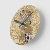 Fulfillment, Gustav Klimt Runde Wanduhr (Winkel)