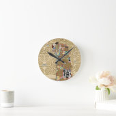 Fulfillment, Gustav Klimt Runde Wanduhr (Zuhause)