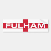 Fulham England Flag Autoaufkleber (Vorne)