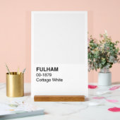 Fulham Hütte Weiß - Weißer Hintergrund Acrylschild (Hochzeit)