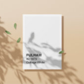 Fulham Hütte White - Weiße Grenze Poster