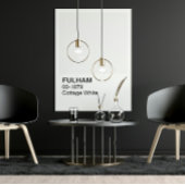 Fulham Hütte White - Weiße Grenze Poster