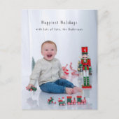 Full Bleed Minimal Photocard Simple Holiday Postkarte (Vorderseite)