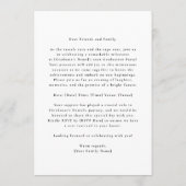 Full Bleed Photo Simple Graduation Announcement Ankündigung (Rückseite)