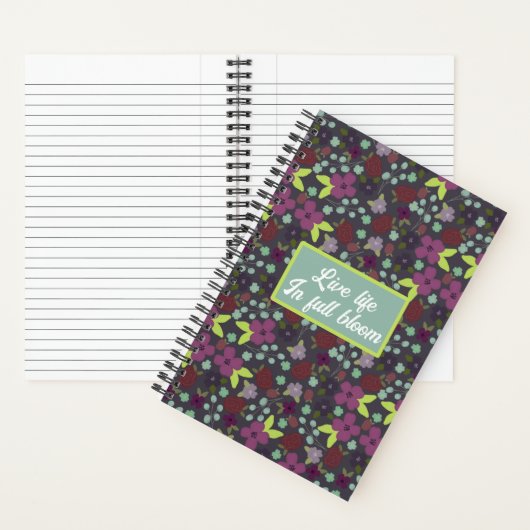 Full Bloom Floral Notebook Notizblock (Innen)