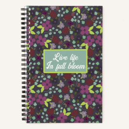 Full Bloom Floral Notebook Notizblock