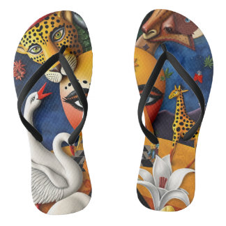 full color 3D Badesandalen