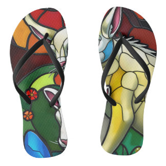 full color 3D Badesandalen