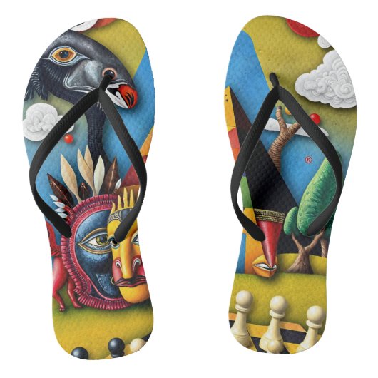 full color 3D Badesandalen (Fußbett)